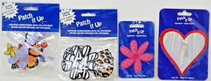 Lot of 4 Patch it Up Embroidered Iron On Patches Art and Craft Mixed Theme NIP - Picture 1 of 2