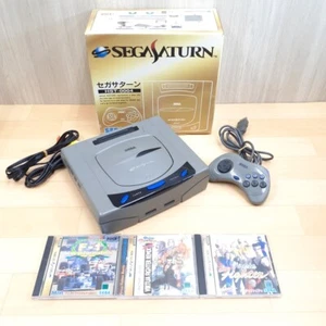 Sega Saturn SS NTSC-J Home Console with Game HST-3210 Box with 3 games tested - Picture 1 of 11