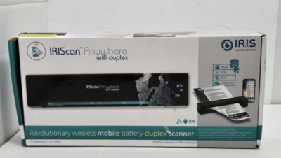 I.R.I.S. IRIScan Anywhere 6 Wifi Duplex Handheld Scanner Sealed Damaged Box - Image 1 of 4