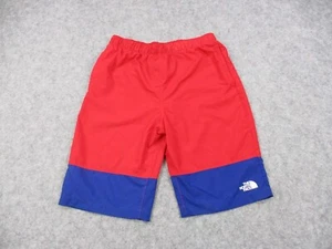 North Face Swim Trunks Boys Extra Large Red Blue Flash Board Shorts Bathing Suit - Picture 1 of 12