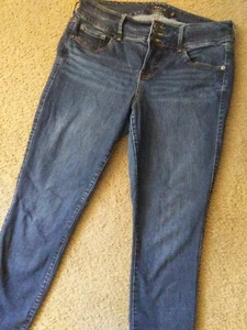 TORRID PREMIUM JEANS 14R Mid Rise Stretch Straight Leg 3 Button Blue Jeans  - Picture 1 of 6