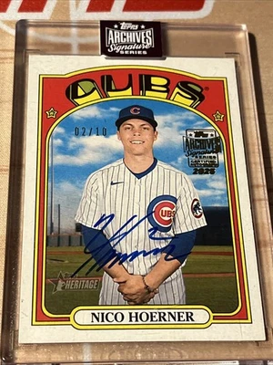 Nico Hoerner On Card Auto /10 - Image 1 of 3