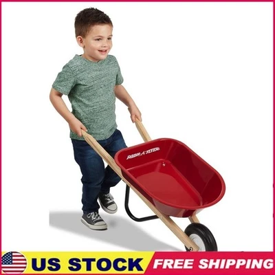 Carretilla Juguete Niños Cuerpo de Acero Duradero Exterior Jardinería Jugar Diversión 3 Años Más Foto 1 de 4