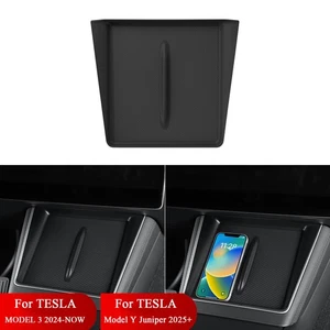 Almohadilla de carga inalámbrica antideslizante Tesla Modelo Y Juniper 2025 alfombrilla de cargador de teléfono para automóvil - Imagen 1 de 14