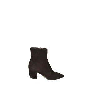 ¡Nuevo! Botines Prada de gamuza negros punta media luna talla 37 EU 7 US DD517 - Imagen 1 de 6