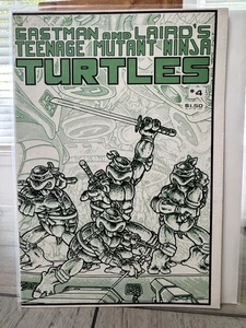 TEENAGE MUTANT NINJA TURTLES #4 tmnt MIRAGE comic VINTAGE 1985 1st print Eastman - Picture 1 of 19