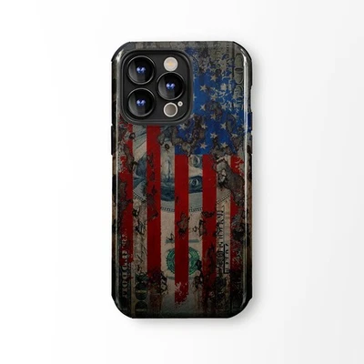 $100 x American Flag iPhone Case Bumper Shockproof Phone Case For Apple iPhone - Image 1 of 3