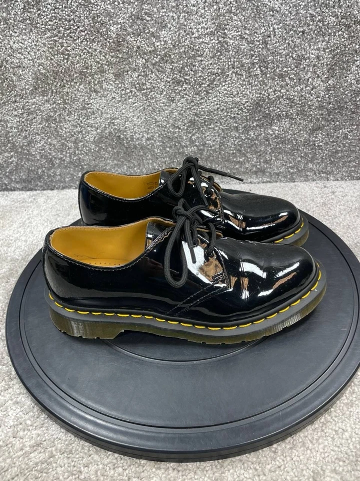 Zapatos Oxford Dr Martens para mujer talla 8 EE. UU. 1461 charol negro con cordones Foto 1 de 4