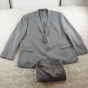 Lauren Ralph Lauren Suit Set Blazer 58L / Pants 50x32 Solid Gray Wool Blend - Bild 1 von 19