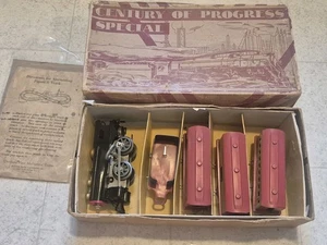 1933 Worlds Fair Hafner Century of Progress Train Set In Original Box Super Cond - Picture 1 of 17