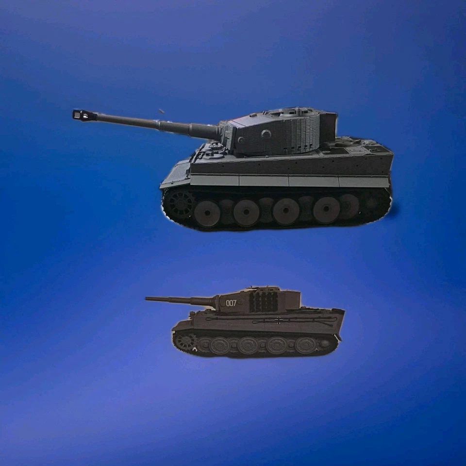 Радиоуправляемый боевой танк Tiger I 1:24 Taigen с пультом дистанционного управления инфракрасные боевые военные танки - Изображение 1 из 4