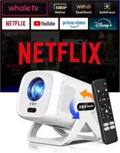 Xgody Compatible with Netflix & Auto Focus Smart Mini Projector with WiFi and Bl - Picture 1 of 8