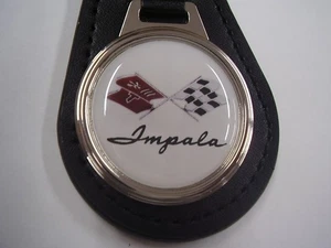 CHEVROLET  IMPALA  WITH CROSS FLAGS  KEY CHAIN   FREE POSTAGE - Picture 1 of 3