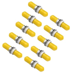 10 Pack Fiber Optic Adaptor ST to ST Singlemode Single Cable Connector Coupler B - Photo 1/6