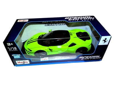 Maisto 1:18 Ferrari SF90 Stradale Edición Especial Verde Diecast Modelo Coche En Caja Foto 1 de 4