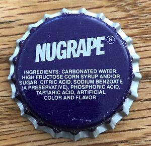 Soda Bottle Caps Vintage Nugrape Grape Vintage Original Lot Set of 10 1980's NOS