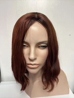 Парик из натуральных волос шелк верхняя крышка размер большой цвет Auburn - Изображение 1 из 4