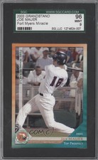 2003 Grandstand Florida State League Top Prospects Joe Mauer SGC 9 MINT