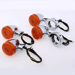 4PCS Motorcycle LED Turn Signal Blinker Lights For Harley Sportster XL 1200 883 - Picture 1 of 8