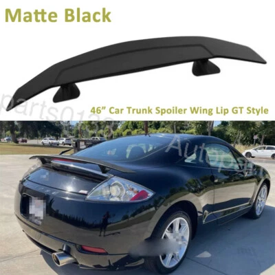 For Mitsubishi Eclipse Coupe Matte Black 46" Rear Trunk Spoiler Wing Spliter - Image 1 of 4