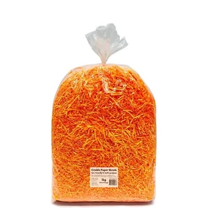 Cesta triturada naranja neón triturada relleno regalo forrajeo 1 kg - Imagen 1 de 3