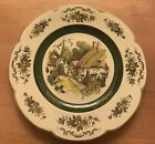 ASCOT PORCELAIN SERVICE PLATE WITH GARDEN GATE  BY WOOD AND SONS ENGLAND