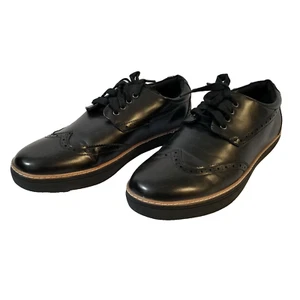 Van Heusen Men's Size 12M Black Fargo Wingtip Brogue Dress Shoes. - Picture 1 of 12