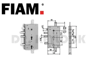 SICHERHEITSSCHLOSS PANZERTÜR FLAM DOPPELZYLINDER EUROPÄISCH +5mm +40mm - Bild 1 von 1
