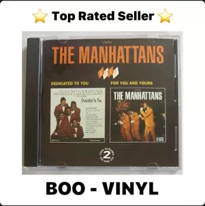 The Manhattans - Dedicated To You / For You And Yours Cd Album Soul Funk NM / NM - Picture 1 of 7