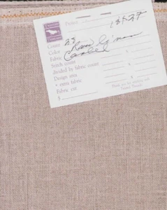 28 ct Cross Stitch Fabric Raw Natural 18x27" Cashel Linen Twisted Threads - Picture 1 of 2