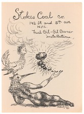 Chaim Gross original lithograph - printed in 1953