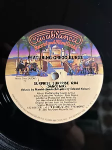 SURPRISE George Burge CHORUS LINE MOVIE R&B Soul 1985 EP DUB CLUB Vinyl Record - Picture 1 of 9
