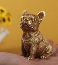 Fine Brass French Bulldog Statue,Casting Copper Metal Cute Dog Decoration gift