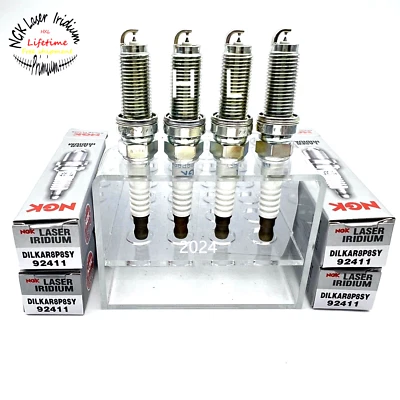 4PC DILKAR8P8SY 92411 laser Iridium Spark Plug For Honda Accord Acura 1.5T NGK - Image 1 of 2