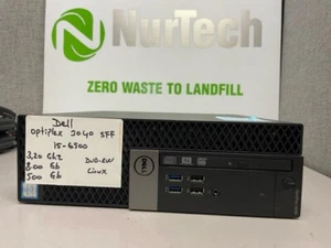 Dell OptiPlex 3040 SFF Intel  i5-6500 3.20GHz 8GB 500GB DVDRW WIFI  Linux Ubuntu - Picture 1 of 11
