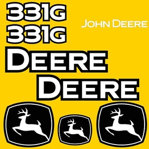 SE ADAPTA A CALCOMANÍA ADHESIVA DE REPUESTO DEERE 331G - LAMINADO DURADERO EXTERIOR - Imagen 1 de 1