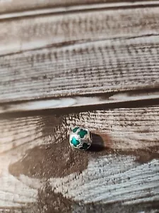 Pandora 925 Silver Butterfly Charm Teal / Turquoise Enamel Retired - Picture 1 of 3