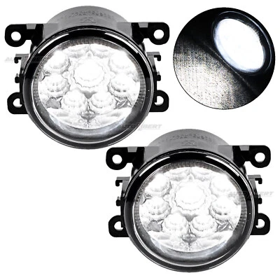 2xLED Fog Lights Lamp Clear Glass For Honda Civic Si Pilot Accord Coupe Foto 1 de 4