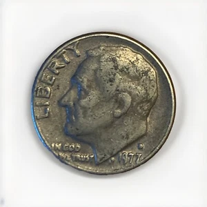 1977 D Roosevelt Dime Errors Filled D - Picture 1 of 5