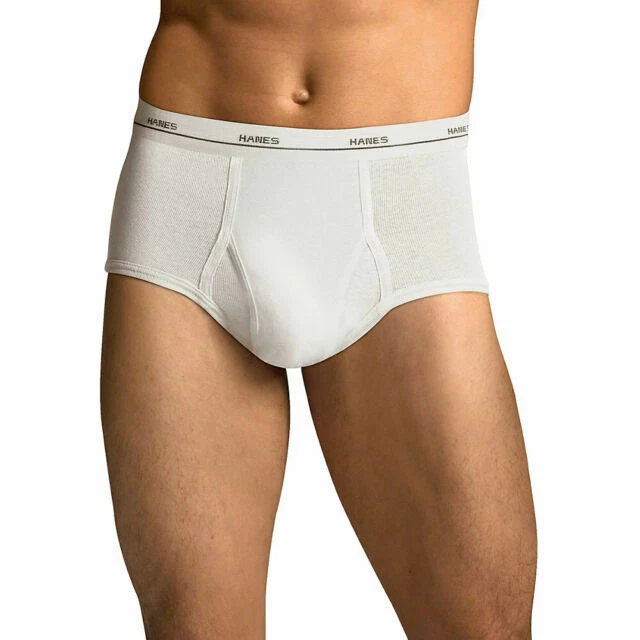 Hanes FreshIQ Tagless Comfort Flex Waistband Brief for Men, Size Large - White (Pack of 7)