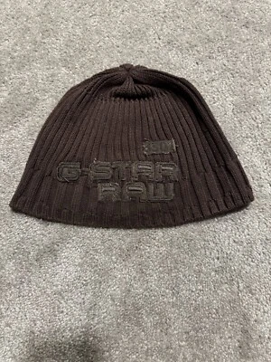 De colección G-Star RAW 3301 Big Logo EE. UU. Gorro Sombrero Y2K Punk Para Hombres 00s Marrón Toque Foto 1 de 4