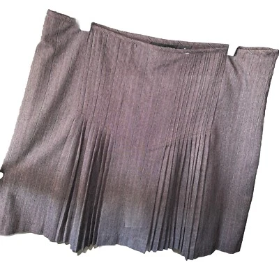 Worthington Works эластичной отдельные женский размер 16 полоски трапециевидная плиссированная юбка - Изображение 1 из 4