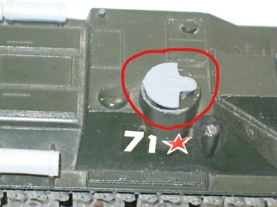 Solido 1 Porta Da Torretta IN Metallo Dipinto Grigio Por Char Su 100 Militare ( - Immagine 1 di 3