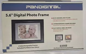 Pandigital 5.6-Inch Digital Photo Frame with 2 Interchangeable Frames w/ Remote - Picture 1 of 6