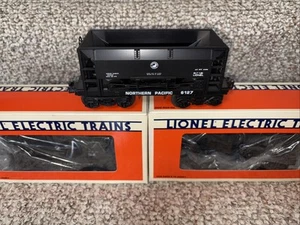 Three (3) Lionel 6-6127 Northern Pacific NP Ore Hopper Cars LNIB - Picture 1 of 11