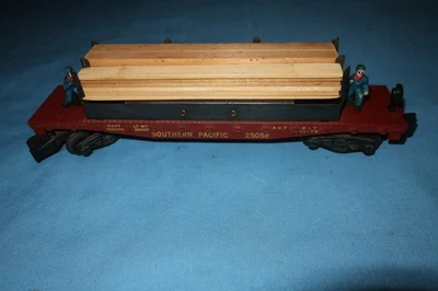 American Flyer #25058 Moe & Joe Operating Lumber Car. Working. - Image 1 of 4