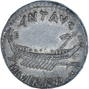 Marc Antoine, Denier, Automne 32-Printemps 31 BC, Atelier Militaire, Pedigree - Imagen 1 de 2