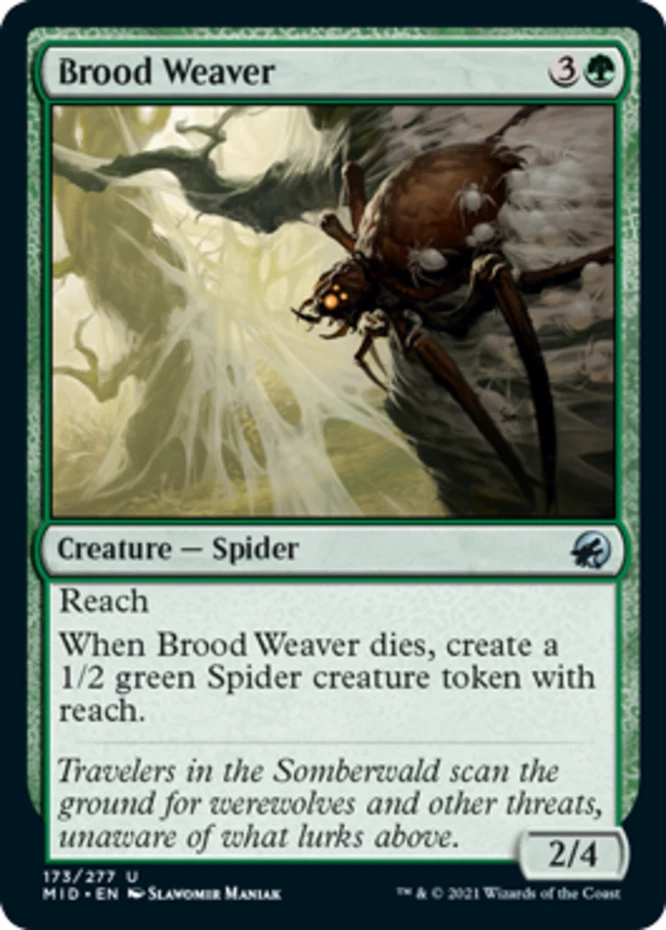 x1 Brood Weaver - Innistrad: Midnight Hunt - NM - MTG - Image 1 of 1