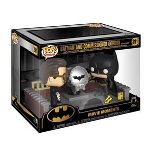 Funko Pop! Batman and Commissioner Gordon with Light Up Bat Signal 291 New - Picture 1 of 3