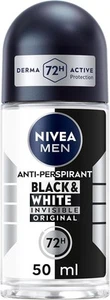 NIVEA MEN Black & White Original Anti-Perspirant Roll On 50 ml (Pack of 1) - Picture 1 of 6